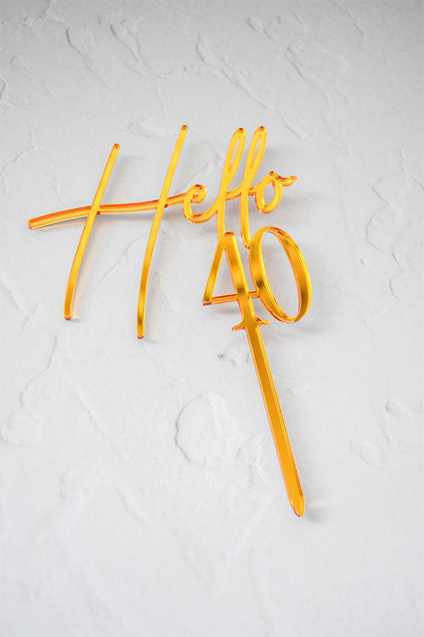 Cake Topper "Hello-Age"