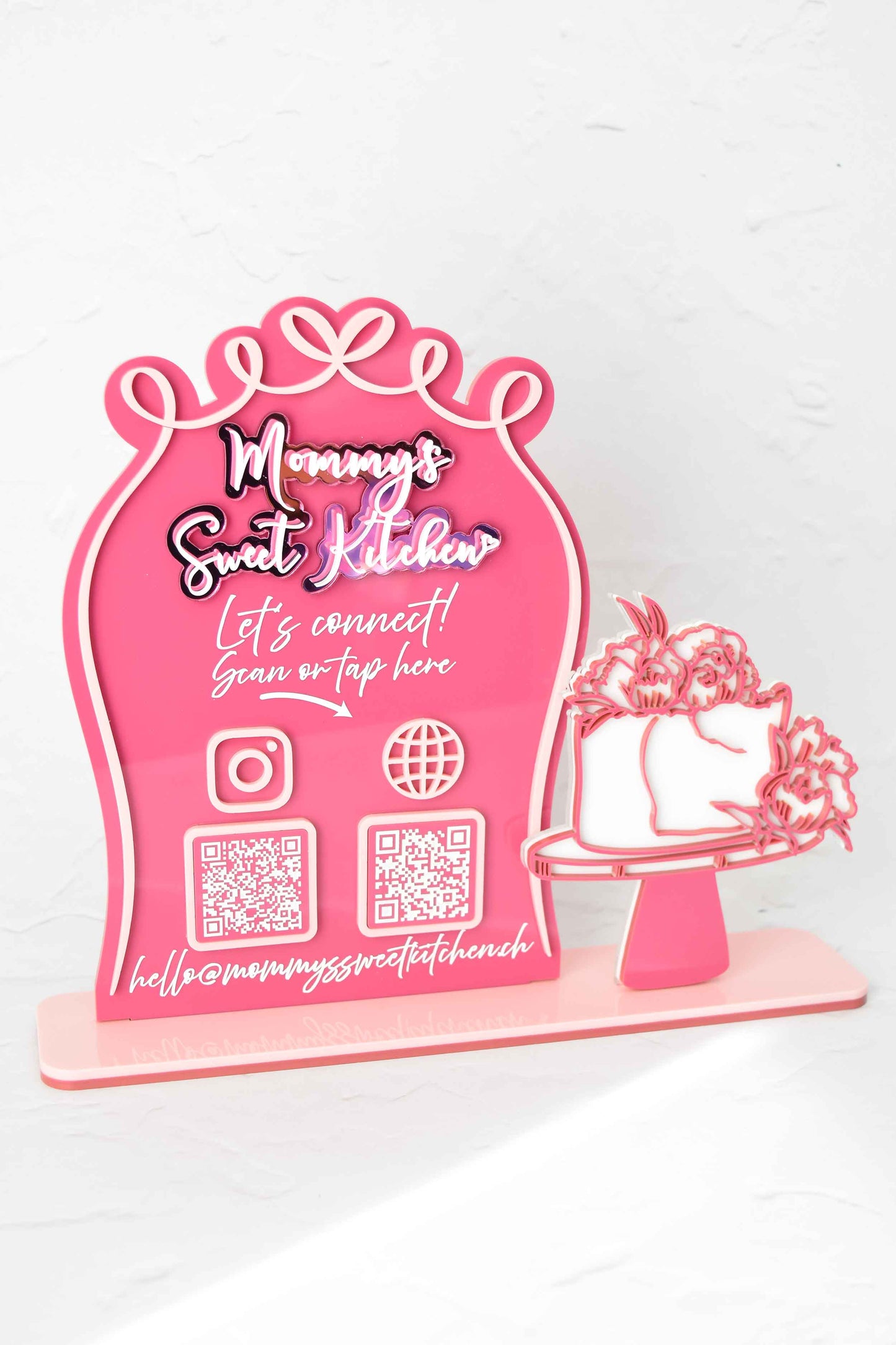 Business display custom made up to 3 parts