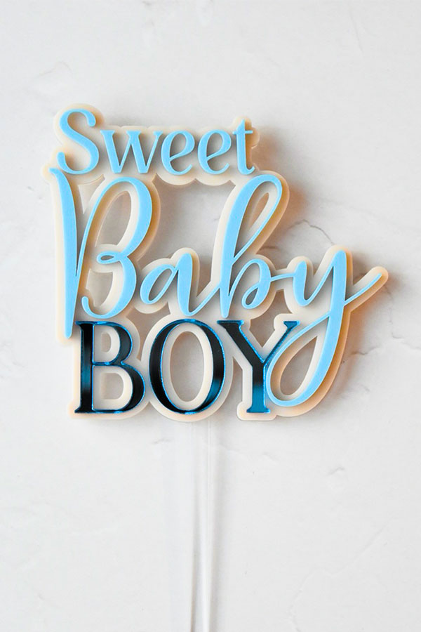 Cake Topper Sweet Baby BOY